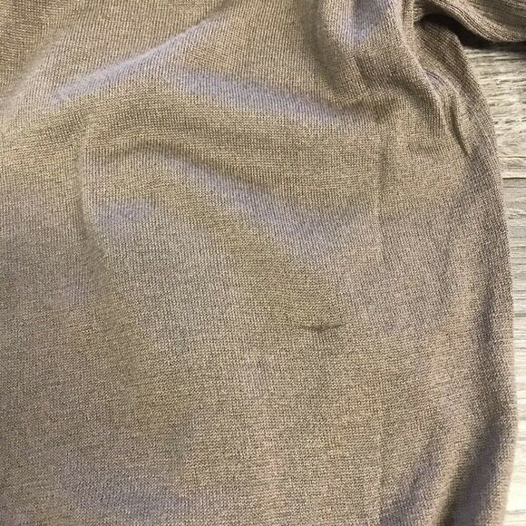 Banana Republic Womens Long Sleeve Taupe Light Weight Wool Blend Sweater Small - Picture 12 of 12